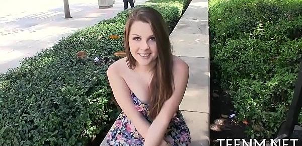  Specie for legal age teenager cali hayes in exchange for blowjob